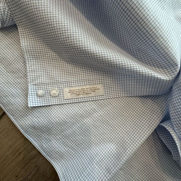 Roundtree & Yorke Gold Label Shirt Mens 19 36/37 Advanced Generational Non Iron - Picture 6 of 7